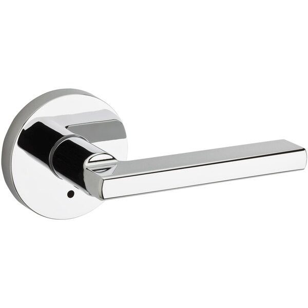Halifax Round Privacy Door Lock W/ 6AL Latch and RCS Strike Bright Chrome Finish